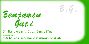 benjamin guti business card